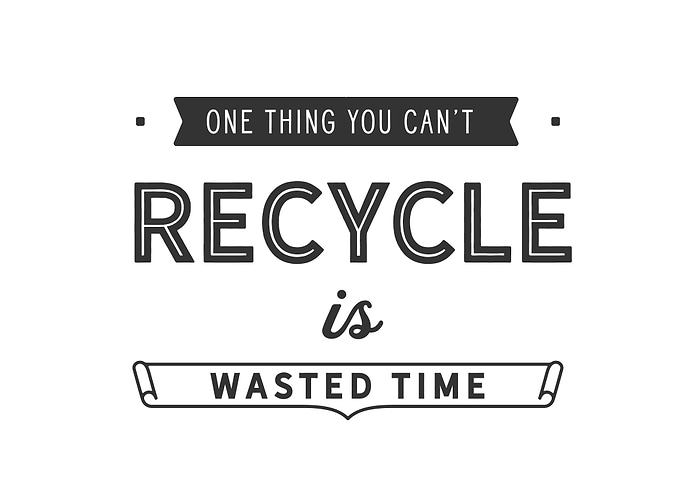 you cant recycle