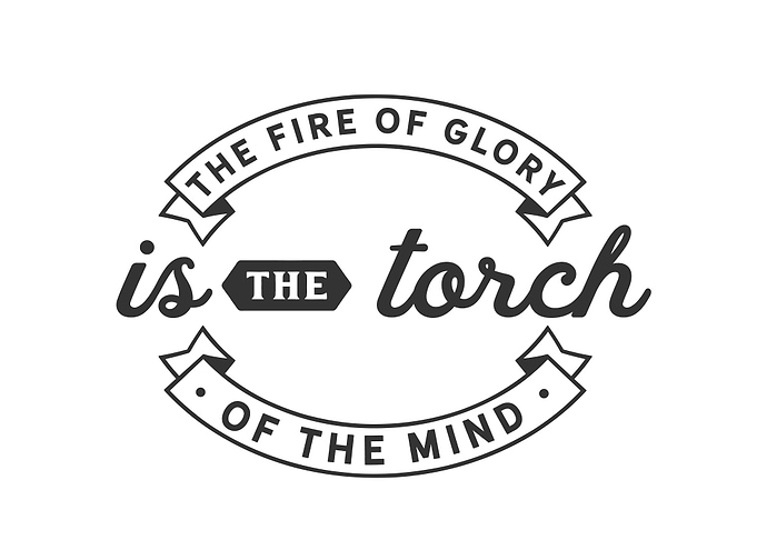 The fire of glory