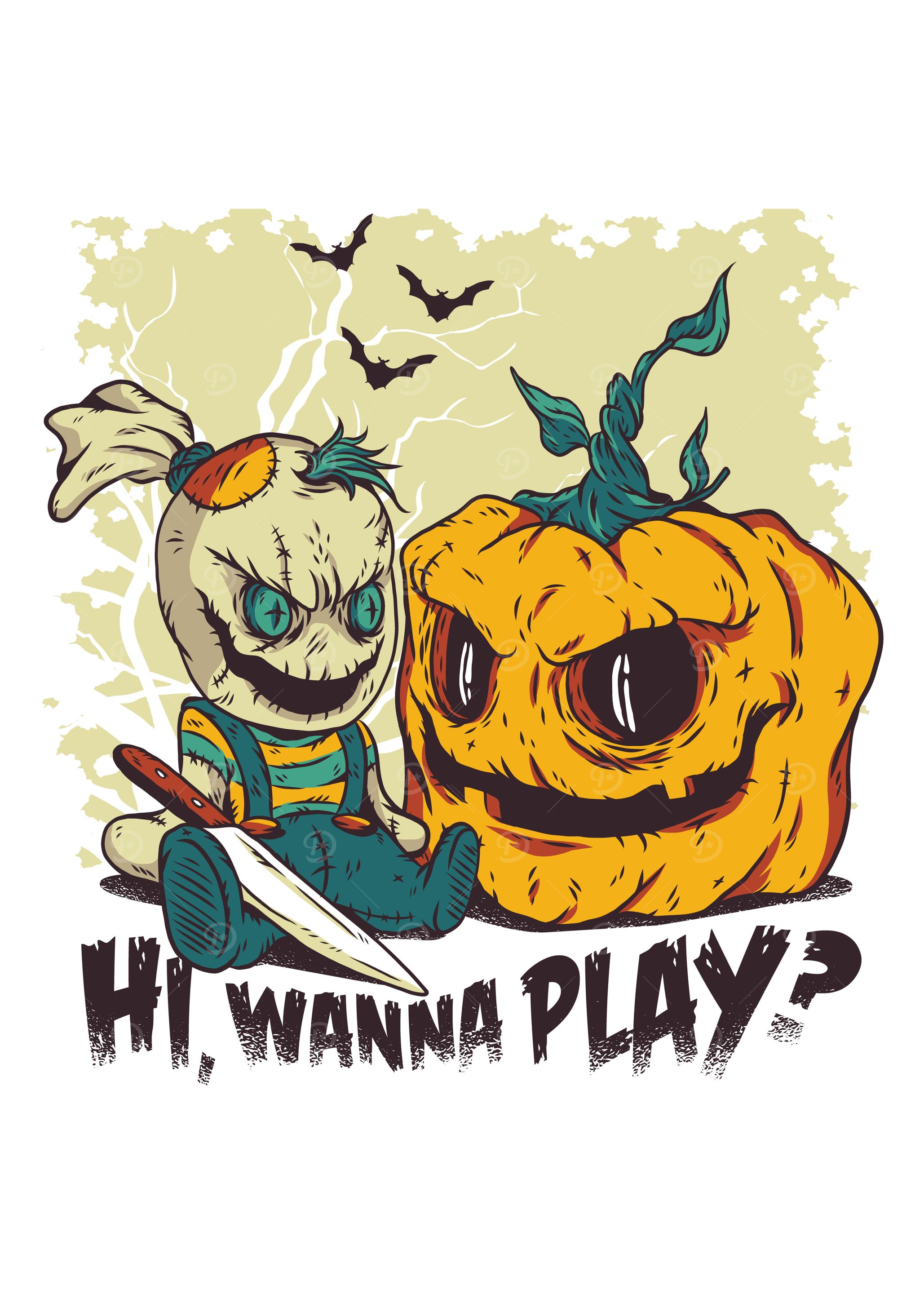 Evil Halloween Doll