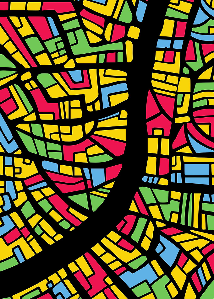 city map art