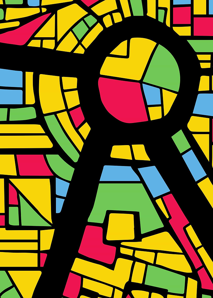 city map art