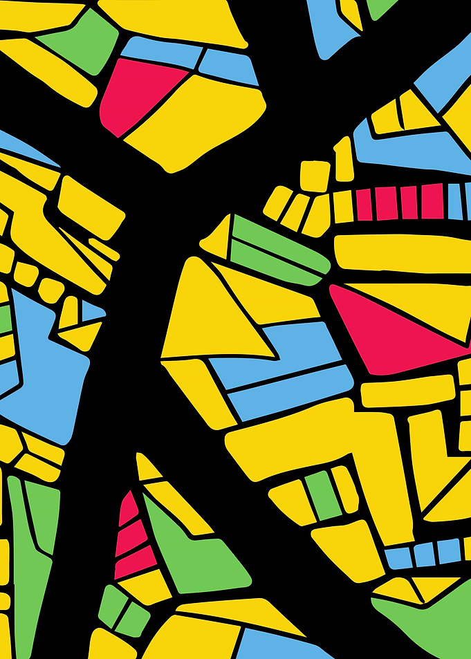 city map art