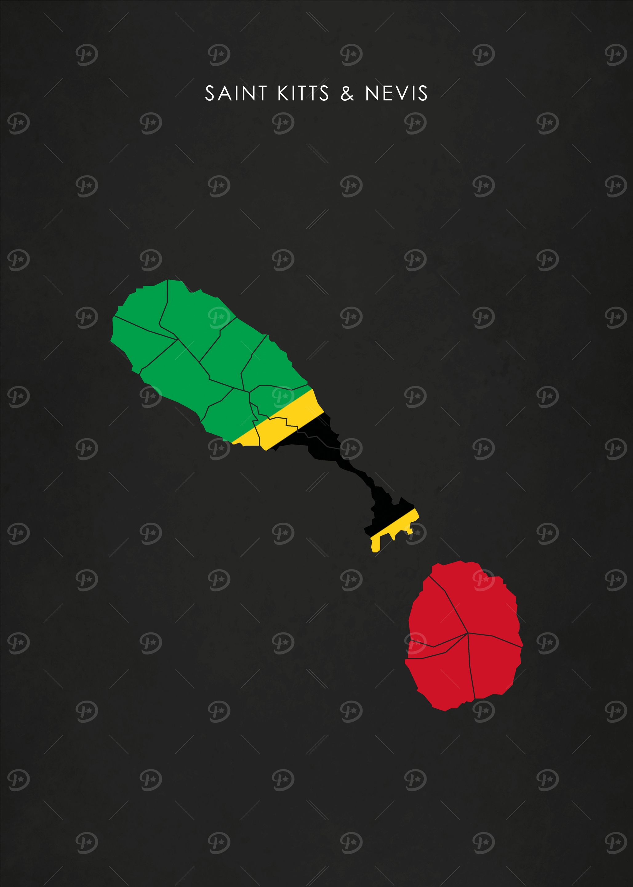 Saint Kitts and Nevis Map