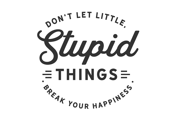 Dont let little stupid