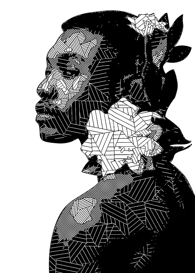 Man Portrayed in Geometric