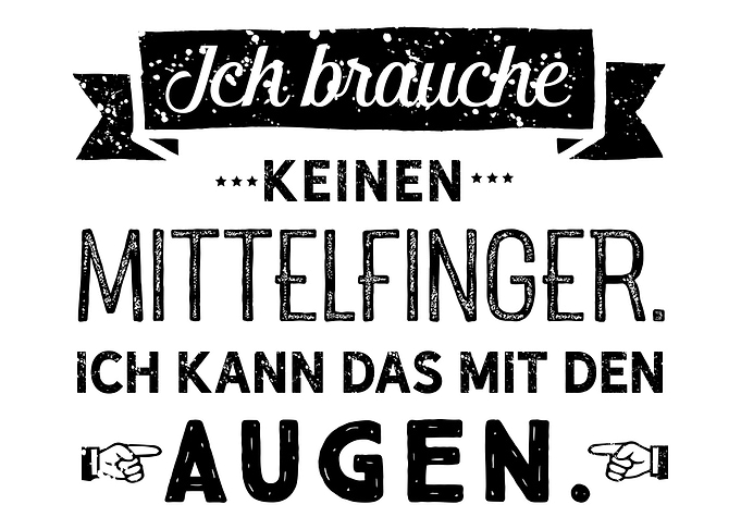 Ich brauche keinen Mittelf