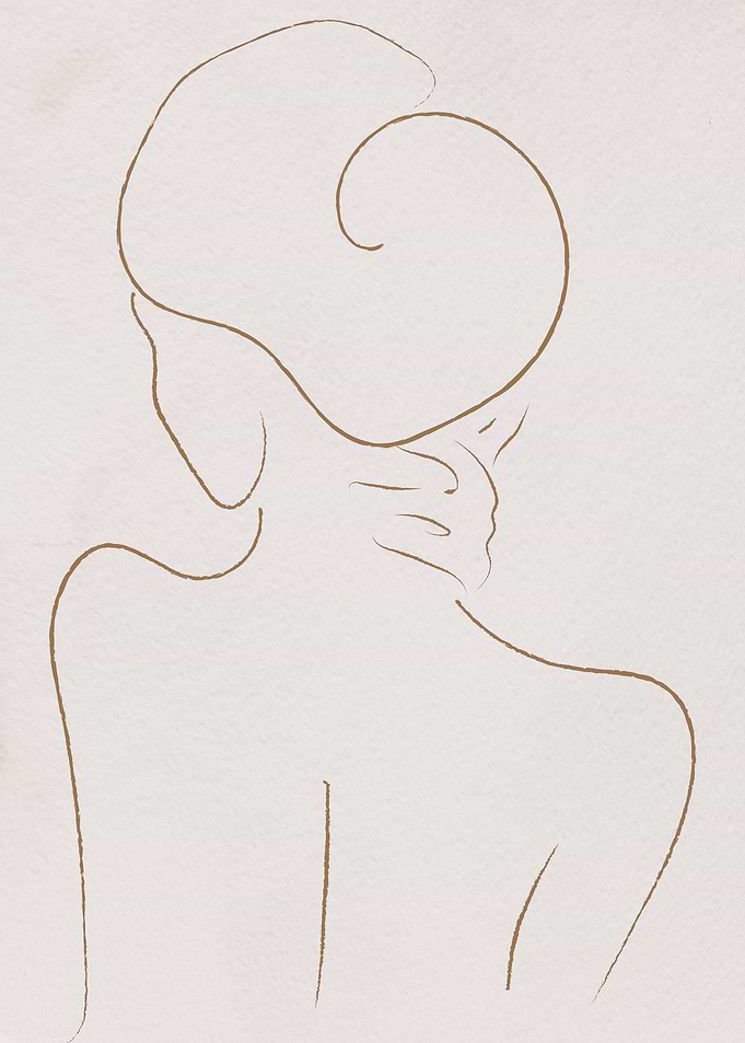 Woman lines minimalism