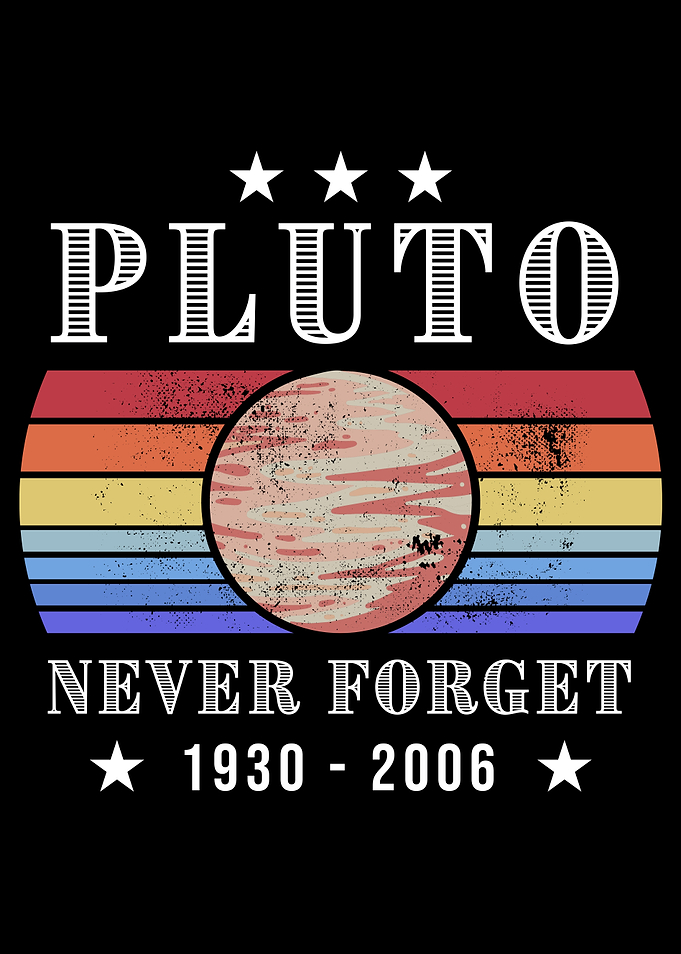 Pluto Never Forget Retro