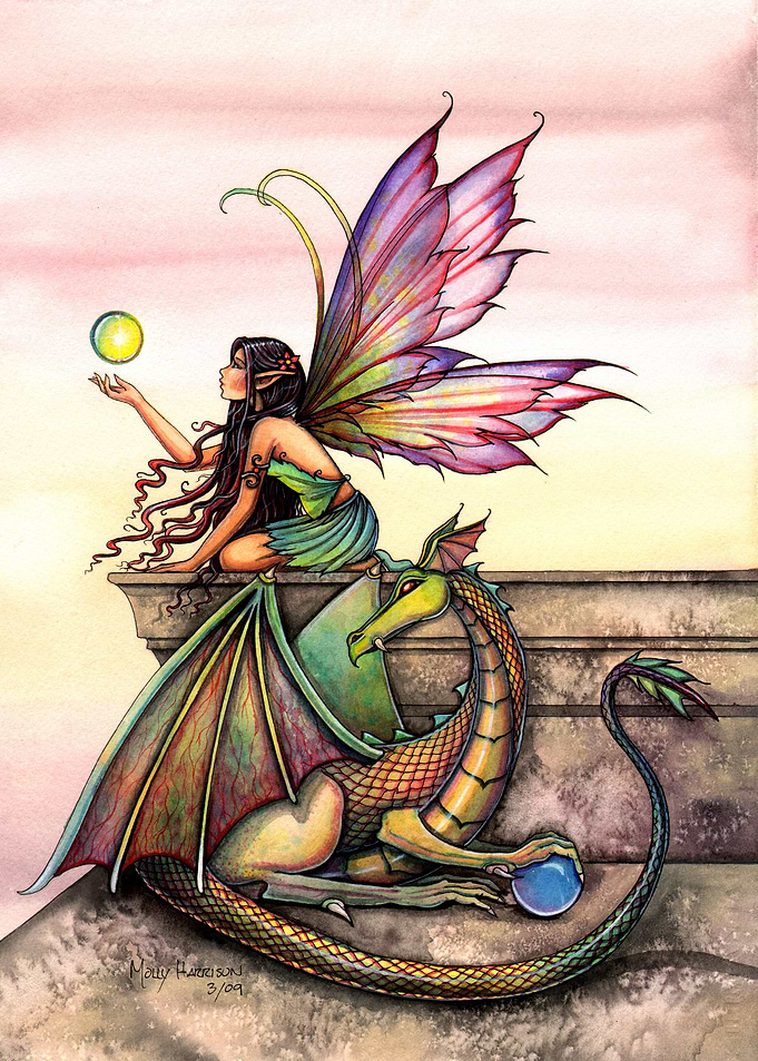 Dragon and Fairy Artwork