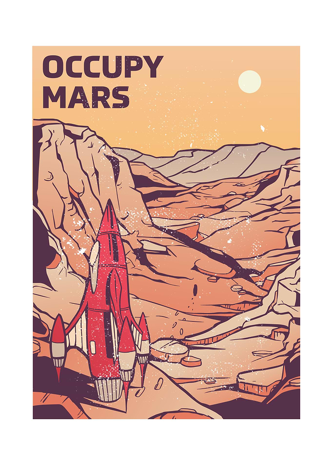 Occupy Mars Retro Space