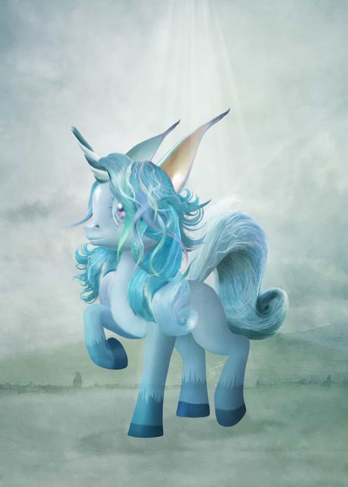 The little blue unicorn