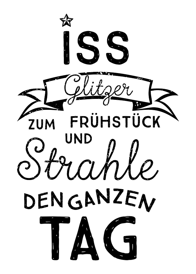 Glitzer essen