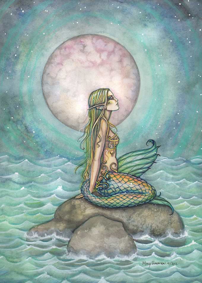 Mermaid The Pastel Sea Art
