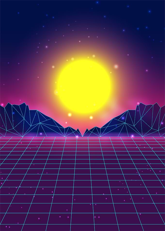 Future Vaporwave Sunset