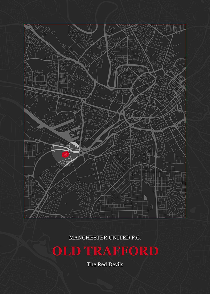 Old Trafford Stadium Art