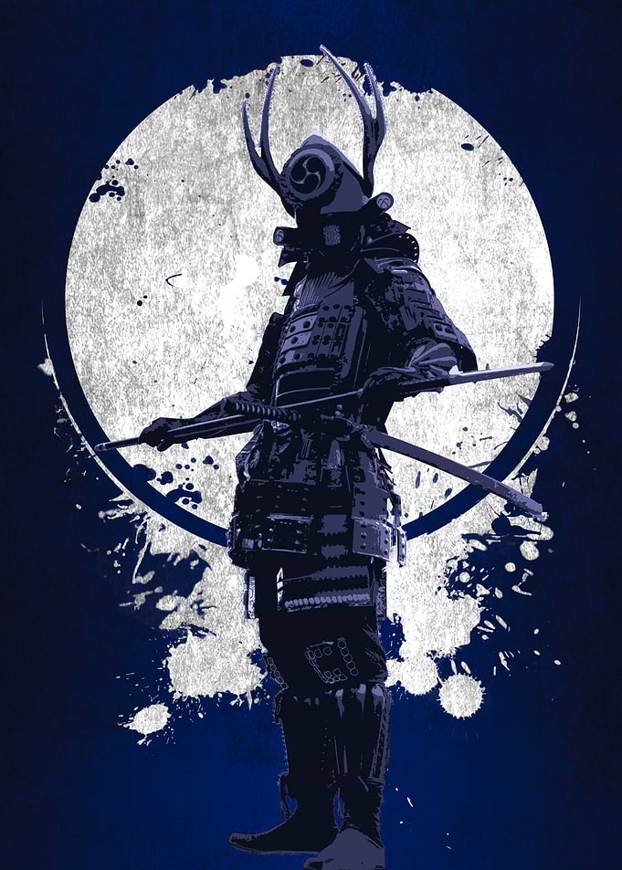 samurai sword red