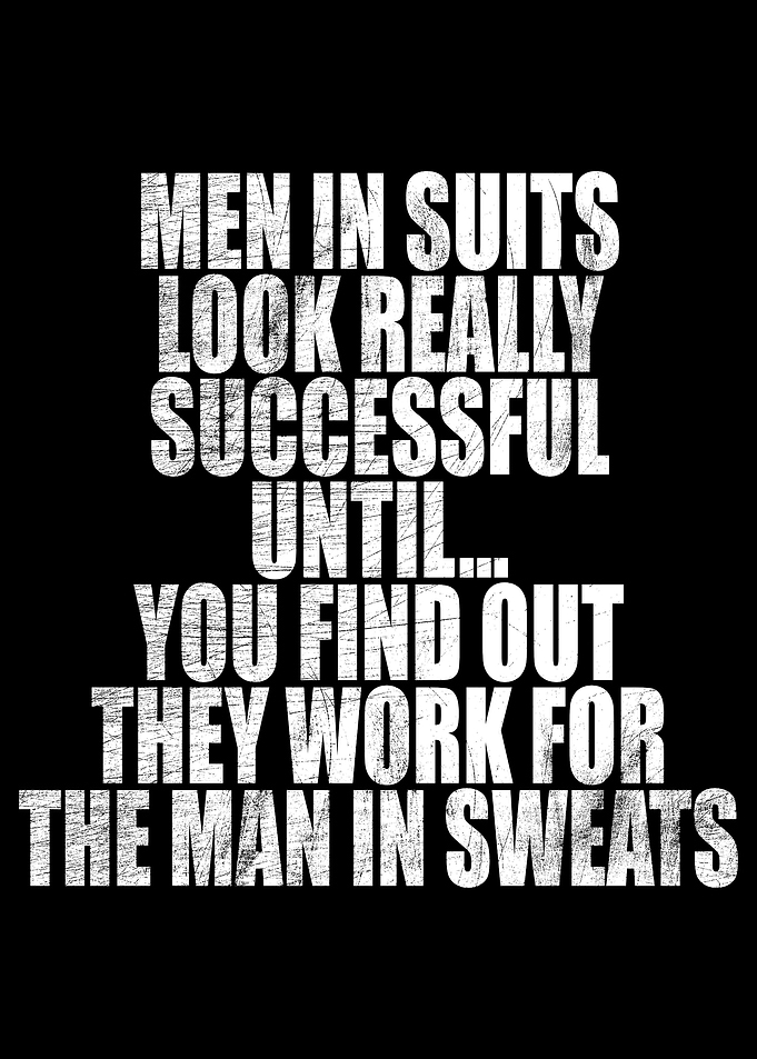 Men In Suits Sweats