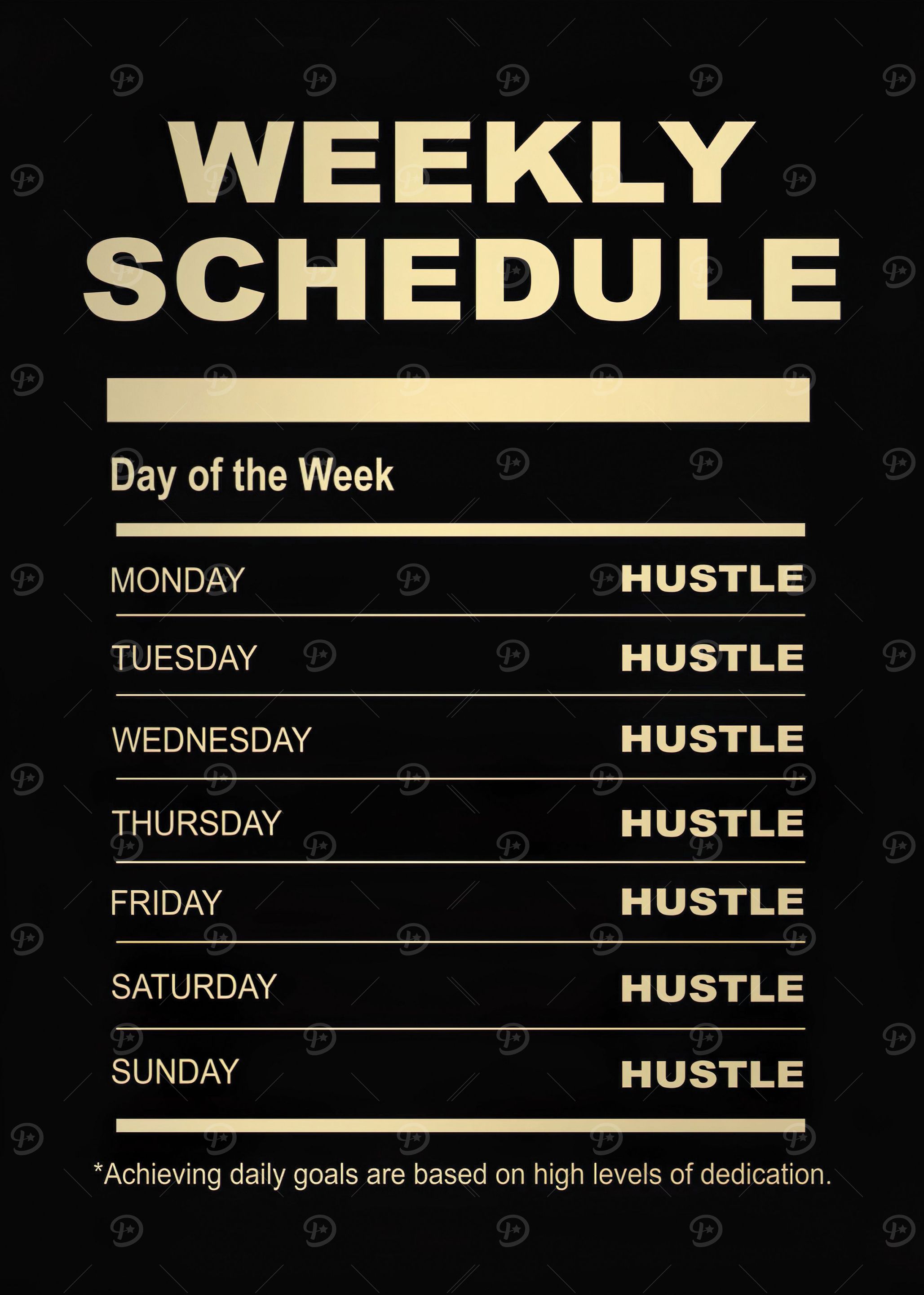 Weekly Schedule