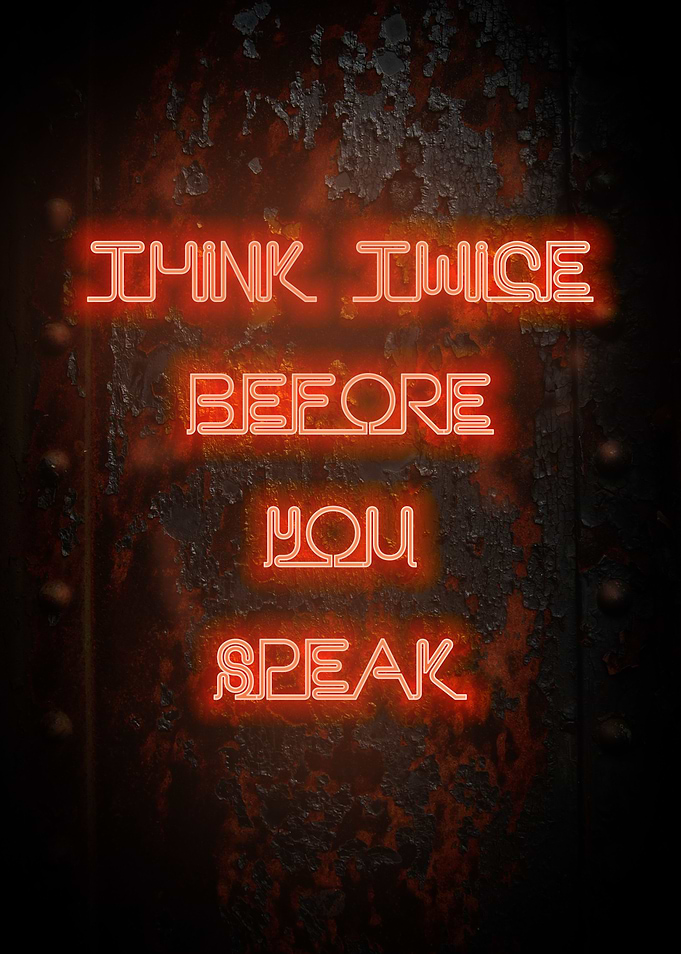 Think twice