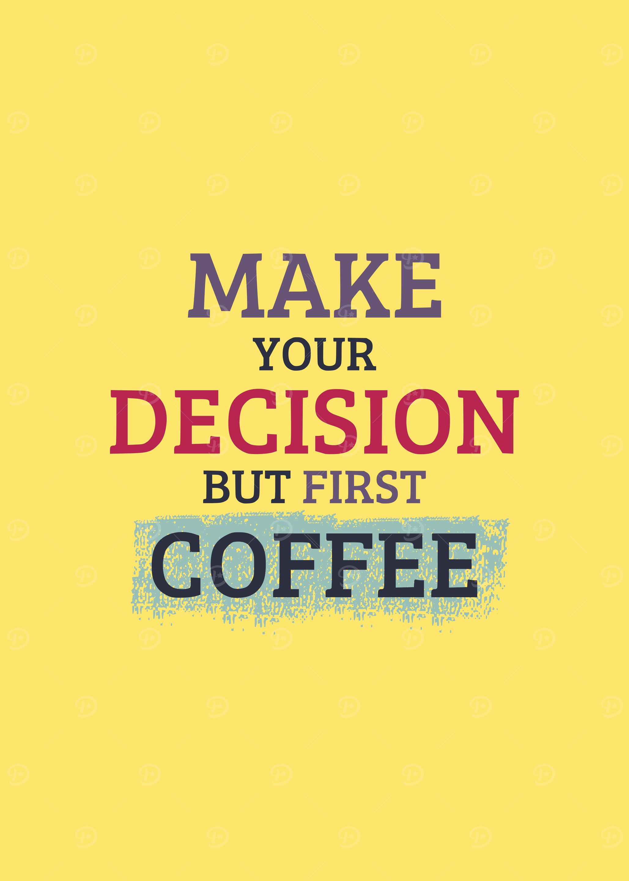 Coffee typography design