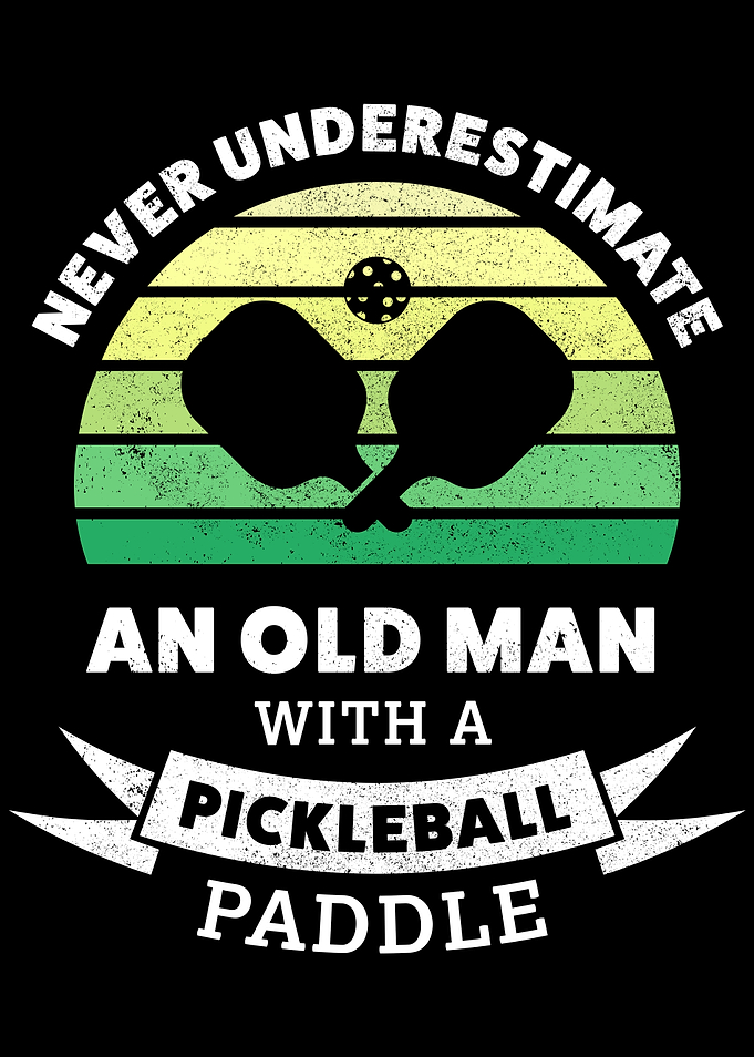 Old man with a Pickleball