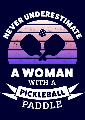 Woman with Pickleball