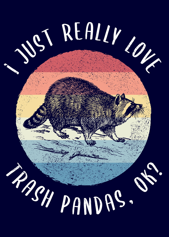 Cute Trash panda Raccoon