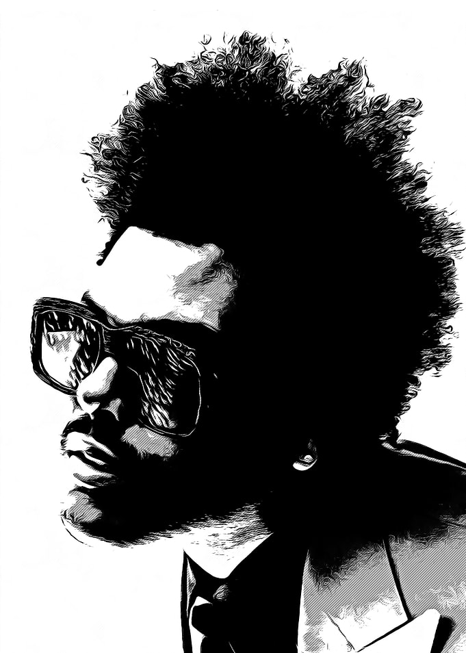 The Weeknd Star Boys BW