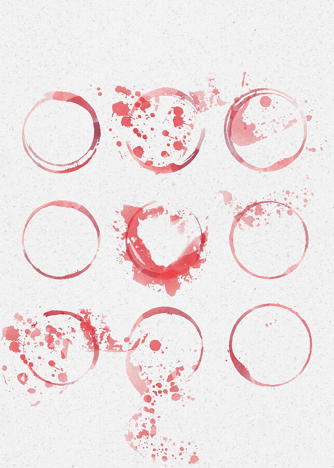 Wine Stains Poster