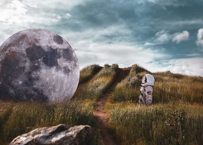 Moon Astronaut
