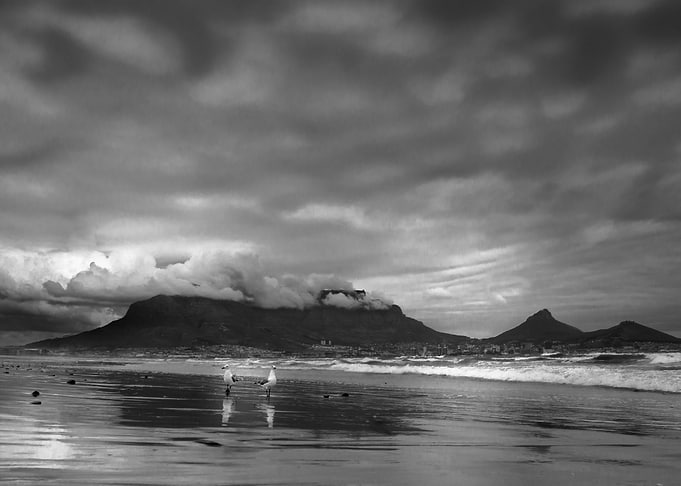 Table mountain coastline