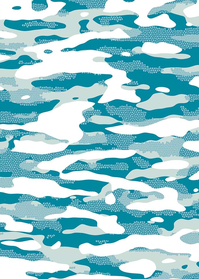 Blue Camouflage Pattern