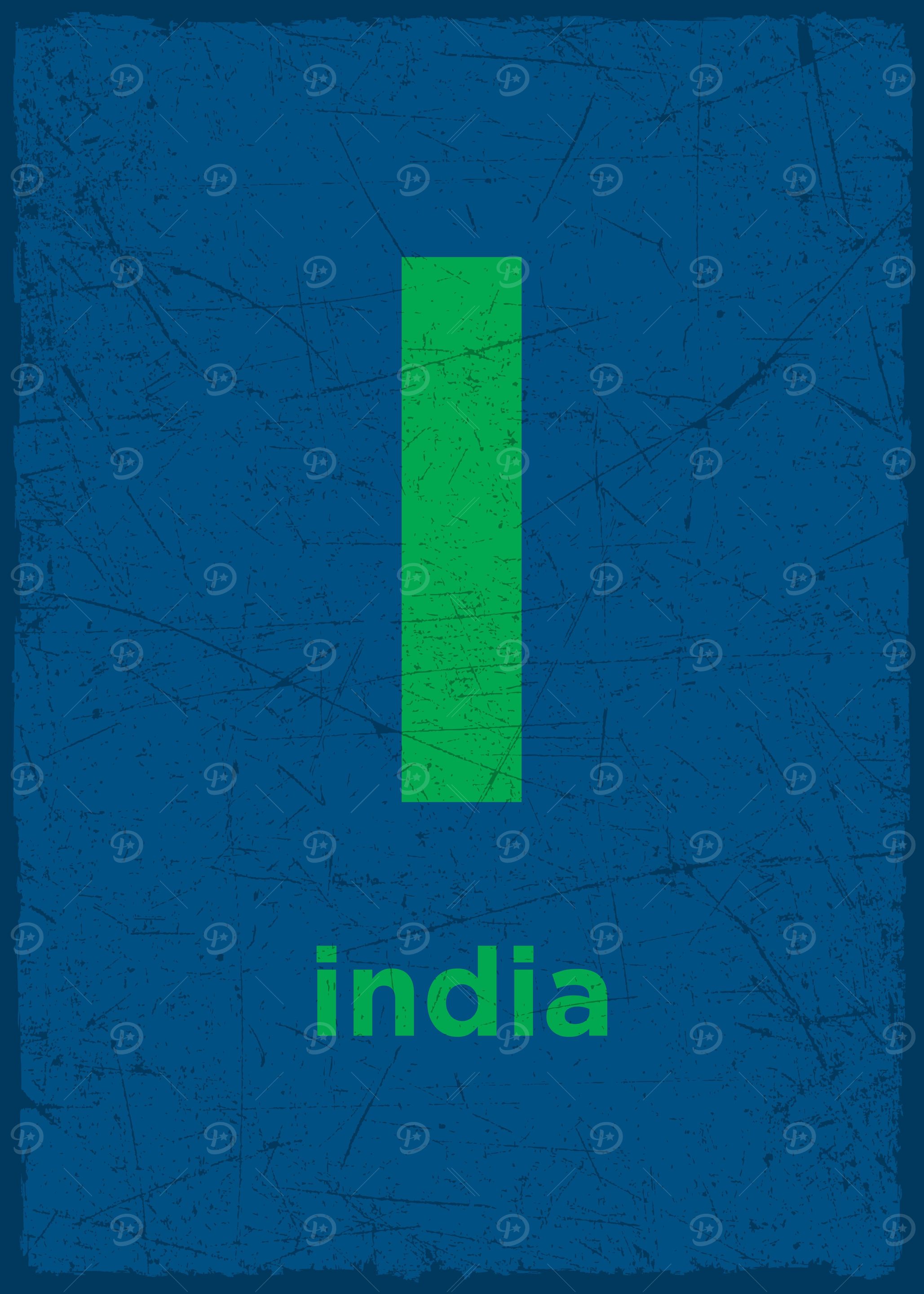I is for india
