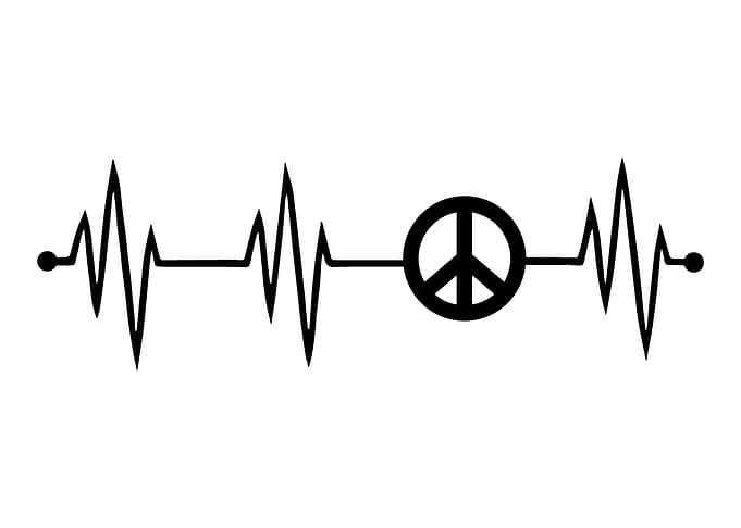 Peace heartbeat