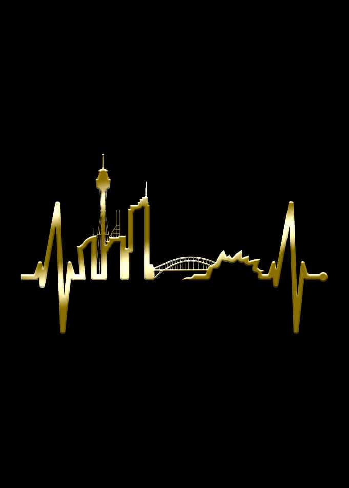 Sydney Skyline Heartbeat