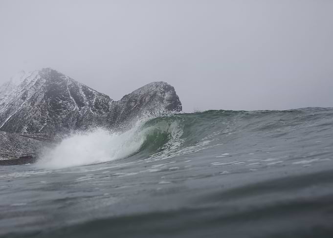 Breaking Wave in Norway