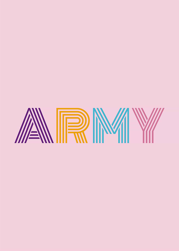ARMY POSTER FANS OF BTS