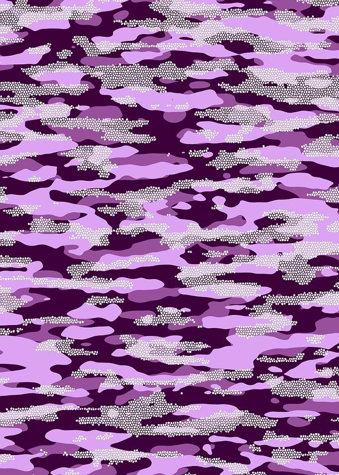 Purple Camouflage Mosaic