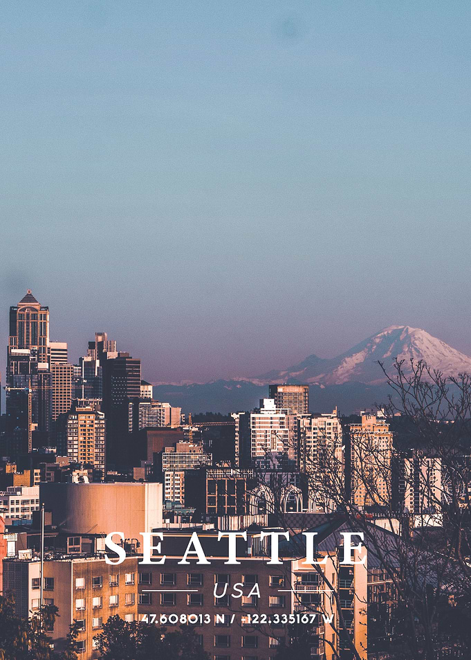 Seattle Coordinate Art