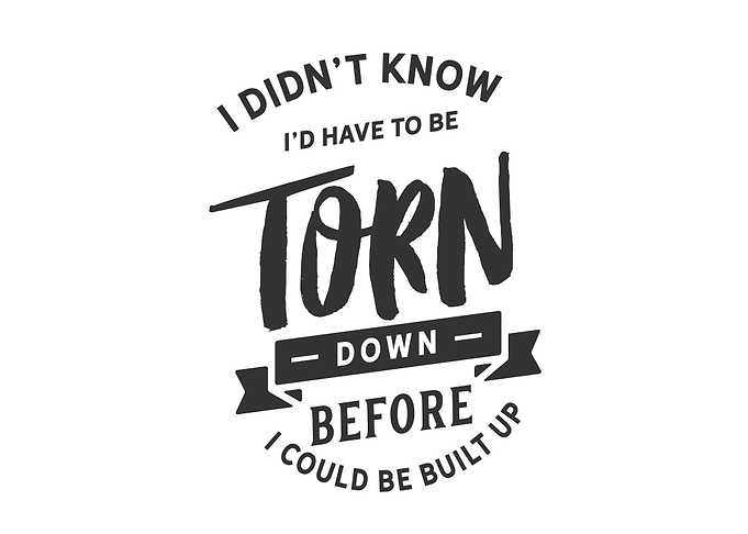 to be torn down