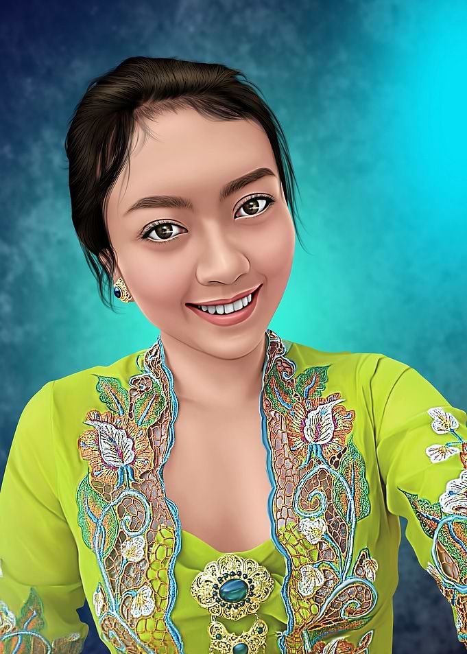 Bali Girl with smudge