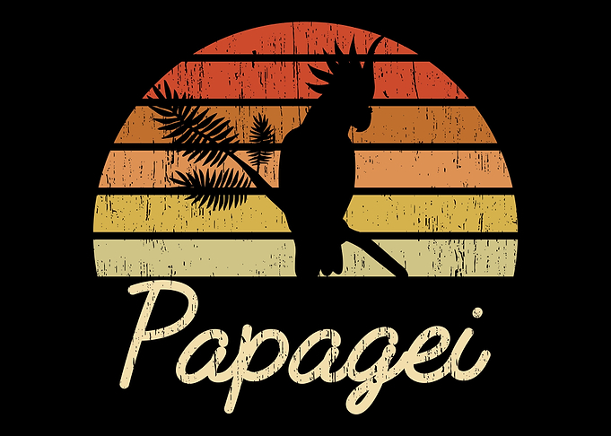 Parrot Sunset vintage gift