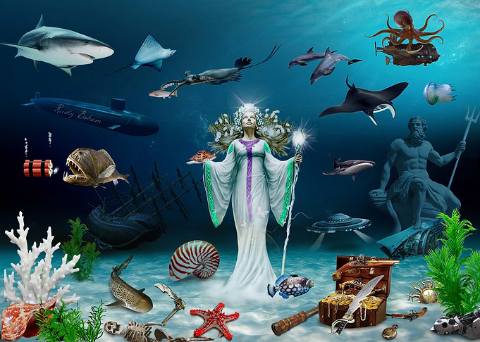 Sea bottom Ocean Mermaid