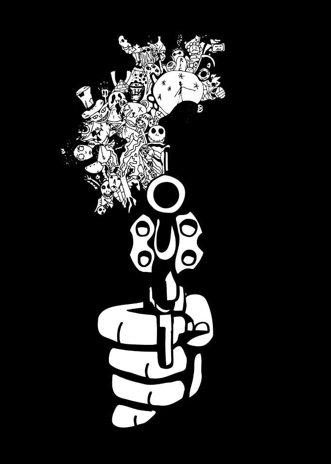 Pew Pew Handgun Pistol