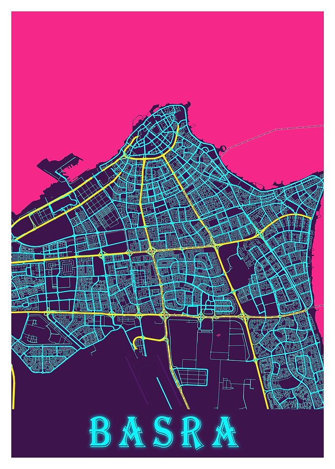 Basra Neon City Map