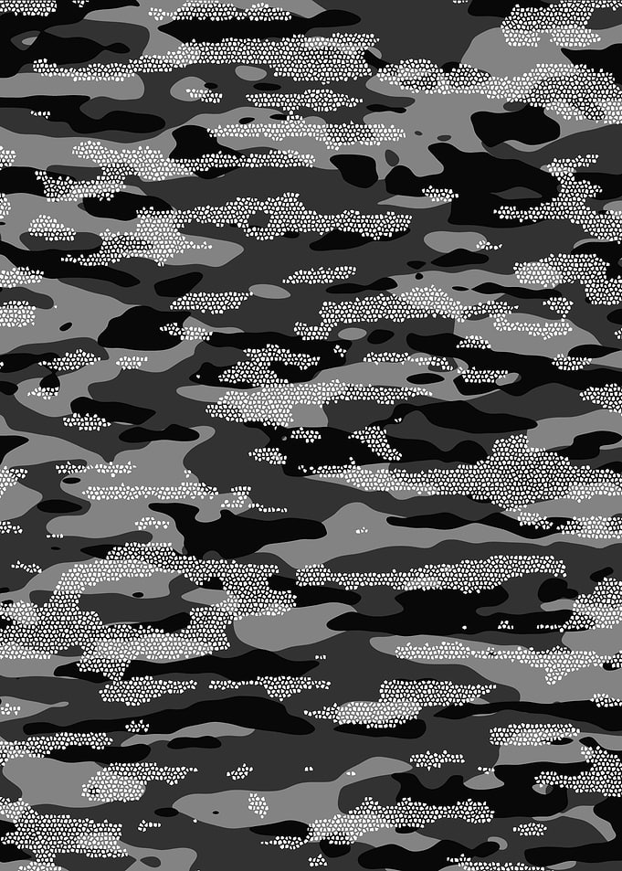 Snow Camouflage Mosaic