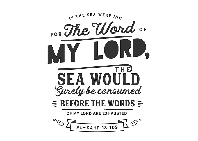 If the sea were ink
