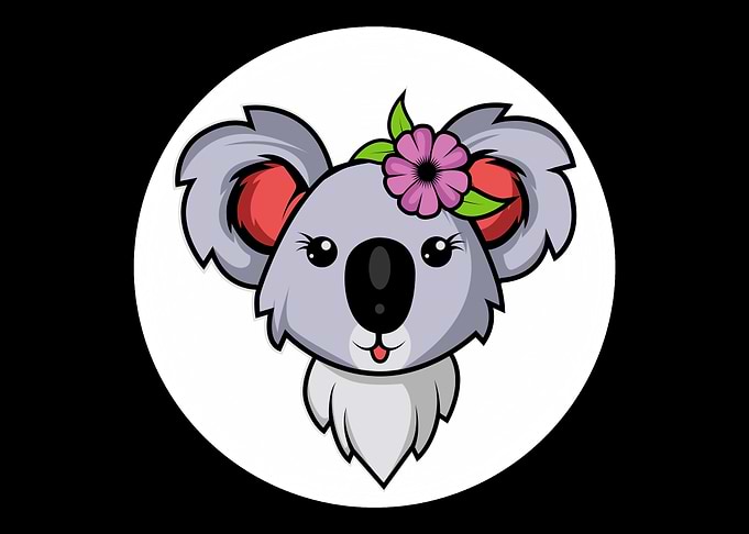 Koala Flower Cute Animal L