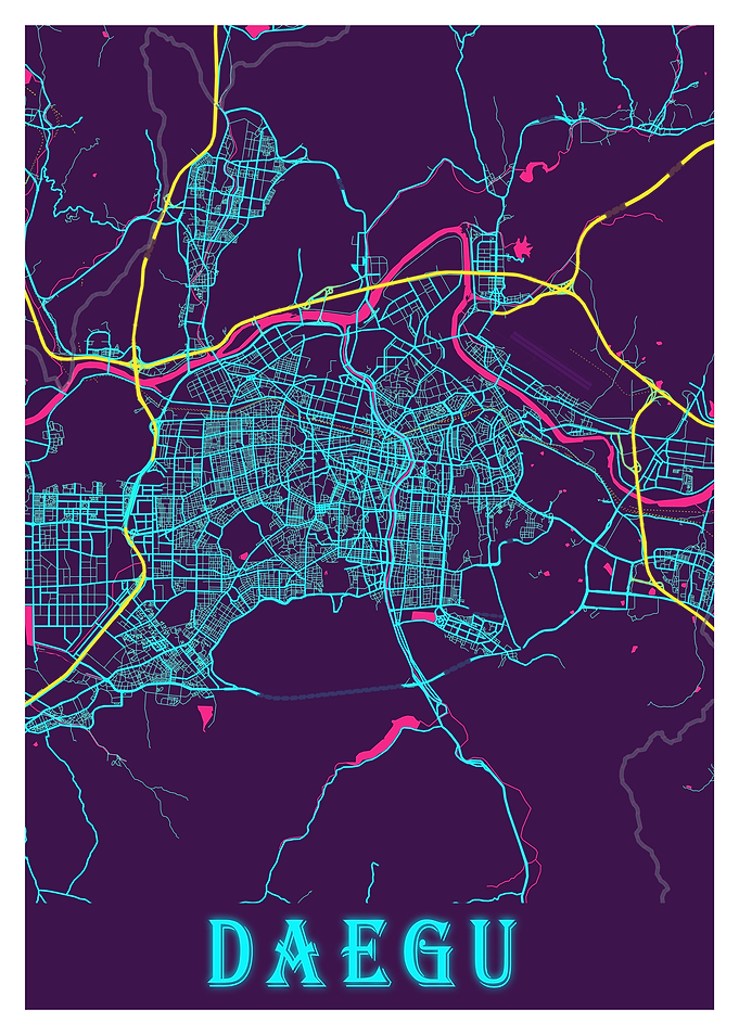 Daegu Neon City Map
