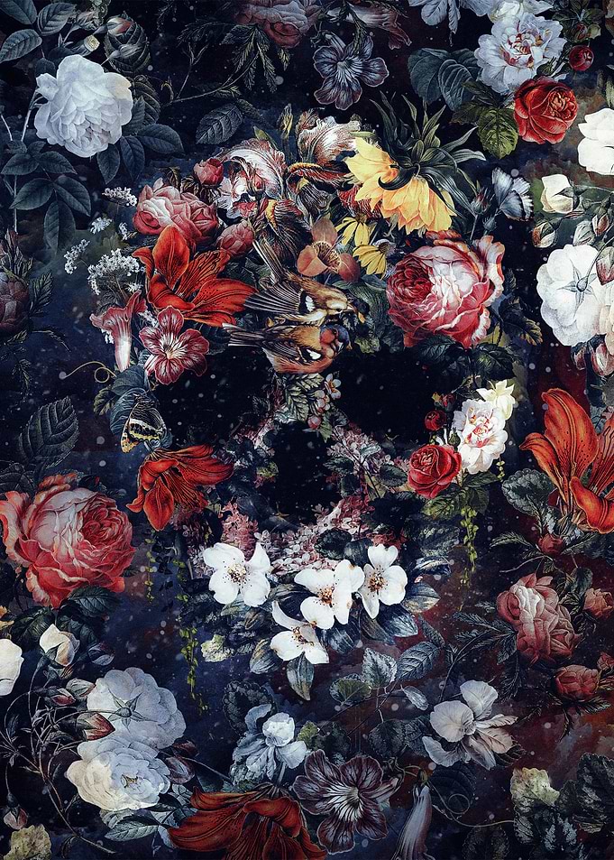 Flower Skull II
